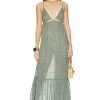 Marina Del Rey Maxi Dress Green Spanish Tile -Fashion Women's Clothing Store LOVF WD3680 V1