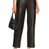 Kisha Leather Pant Black -Fashion Women's Clothing Store LOVF WP565 V1