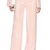 Leighton Sequin Pant Champagne Pink -Fashion Women's Clothing Store LOVF WP628 V1