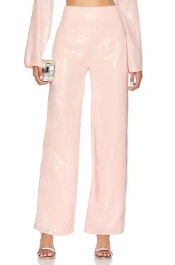 Leighton Sequin Pant Champagne Pink