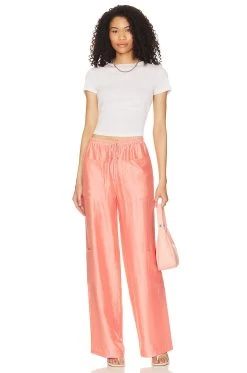 Kali Pant Coral Pink 9 Kali Pant Coral Pink -Fashion Women's Clothing Store LOVF WP652 V4