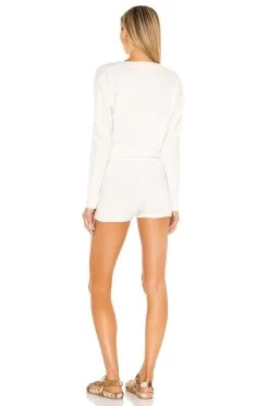 Kinsley Romper Ivory -Fashion Women's Clothing Store LOVF WR290 V3