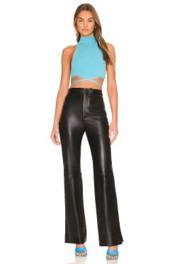 Lucia Leather Pant Black 9 Lucia Leather Pant Black -Fashion Women's Clothing Store LPAR WP210 V4