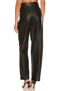 Amalia Leather Pant Black -Fashion Women's Clothing Store LPAR WP211 V3