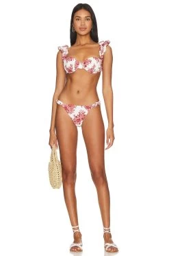 Zella Bottom Red & Cream Floral 9 Zella Bottom Red & Cream Floral -Fashion Women's Clothing Store LPAR WX222 V4