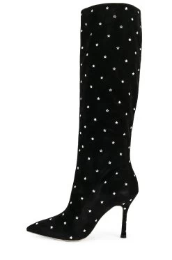 Kate Boot Black & Star Silver -Fashion Women's Clothing Store LROU WZ122 V5