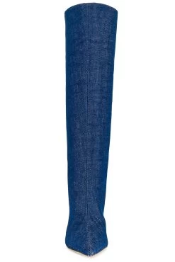 Kate Boot Denim Blue 10 Kate Boot Denim Blue -Fashion Women's Clothing Store LROU WZ139 V4