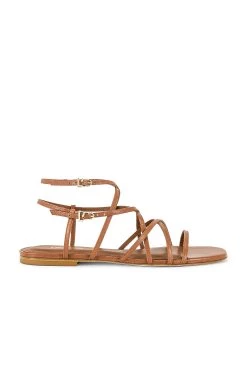 Naomi Flat Sandal Caramel