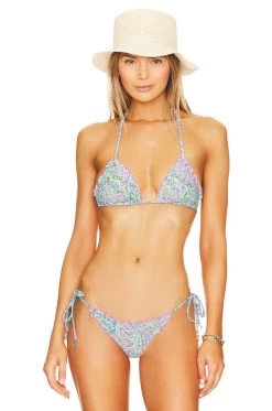 Groovy Luli Crystal Triangle Top Multicolor