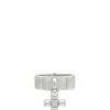 Luv AJ Molten Cross Charm Ring Silver -Fashion Women's Clothing Store LUVA WL713 V1