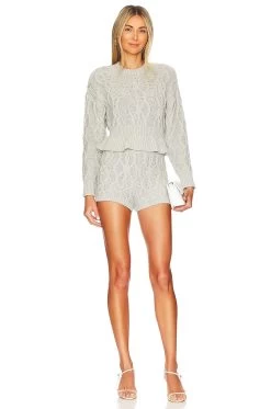 Caelynn Sweater Grey 9 Caelynn Sweater Grey -Fashion Women's Clothing Store MALR WK216 V4