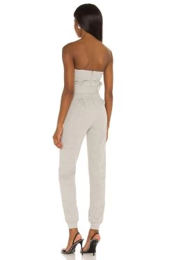 X REVOLVE Helen Jumpsuit Heather Grey -Fashion Women's Clothing Store MELR WC40 V3