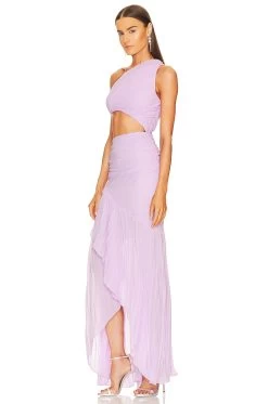 X REVOLVE Britney Gown Lilac -Fashion Women's Clothing Store MELR WD791 V3
