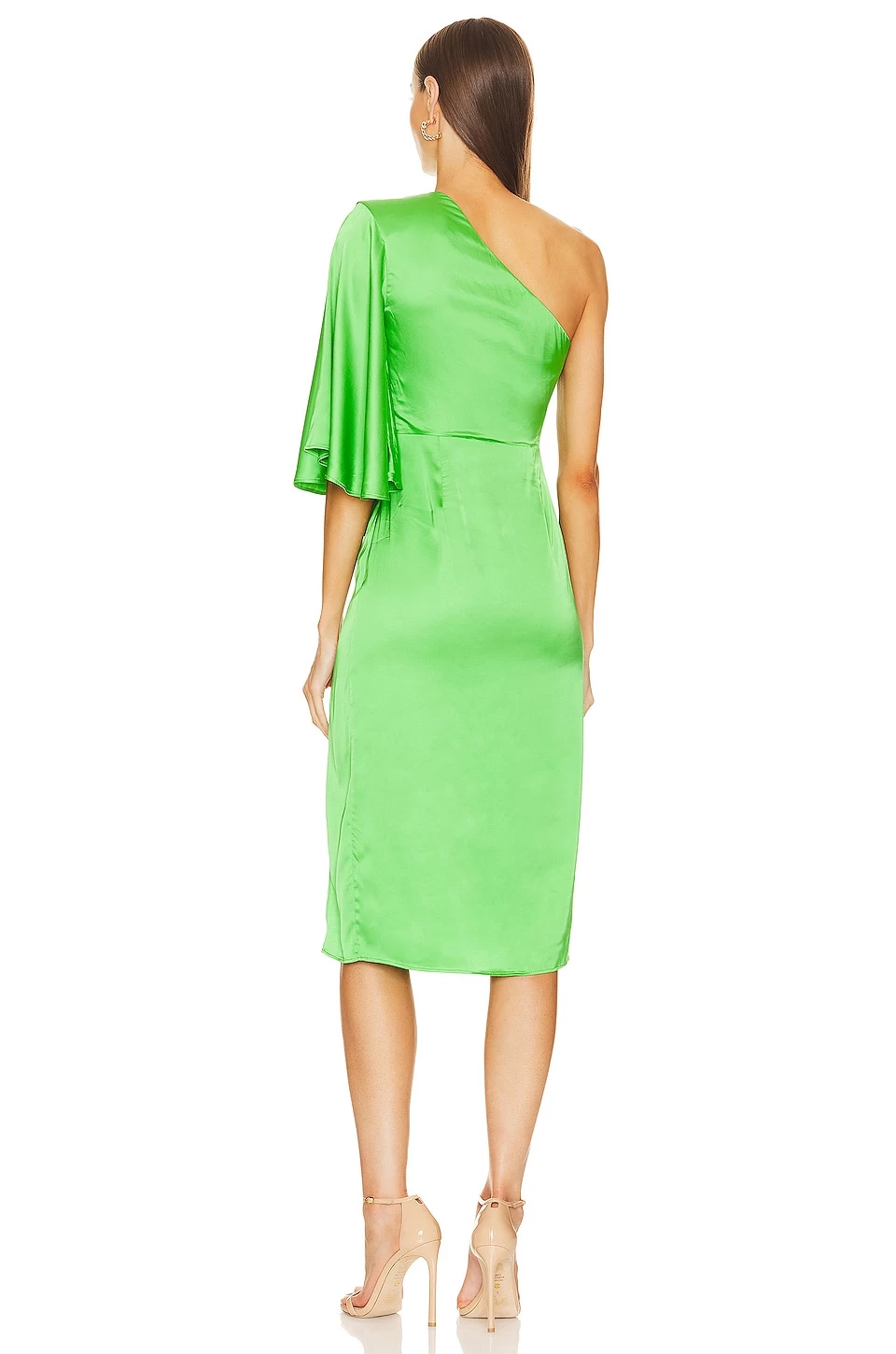 X REVOLVE Greer Midi Dress Bright Green 5 X REVOLVE Greer Midi Dress Bright Green - Image 3