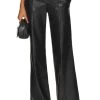 MILLY Nash Faux Leather Leather Pants Black 2 MILLY Nash Faux Leather Leather Pants Black -Fashion Women's Clothing Store MILL WP62 V1