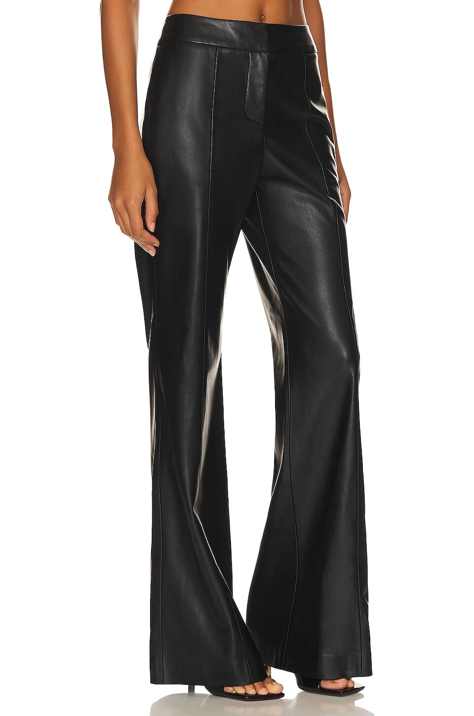 MILLY Nash Faux Leather Leather Pants Black 4 MILLY Nash Faux Leather Leather Pants Black - Image 2