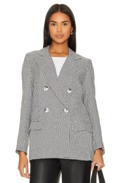 Minkpink Camilla Blazer Black & White -Fashion Women's Clothing Store MINK WO156 V2