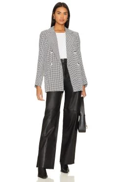 Minkpink Camilla Blazer Black & White -Fashion Women's Clothing Store MINK WO156 V5