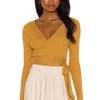 Minkpink Phrada Wrap Top Gold 1 Minkpink Phrada Wrap Top Gold -Fashion Women's Clothing Store MINK WS443 V1