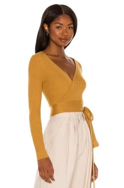Minkpink Phrada Wrap Top Gold 7 Minkpink Phrada Wrap Top Gold -Fashion Women's Clothing Store MINK WS443 V2
