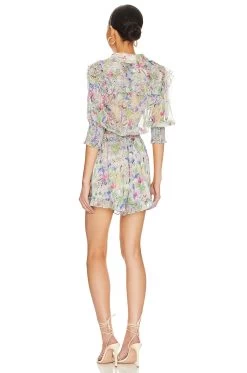 Gracie Romper Pastel Abstract 7 Gracie Romper Pastel Abstract -Fashion Women's Clothing Store MISA WR12 V3