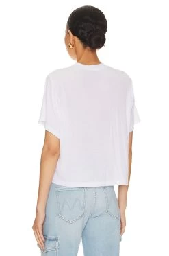 Alhambra Crop Boxy Top White -Fashion Women's Clothing Store MLAU WS950 V3