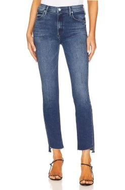 MOTHER The Mid Rise Dazzler Ankle Step Fray Mix Tape