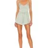 Fiona Ruched Romper Sage -Fashion Women's Clothing Store MOTO WR3 V1