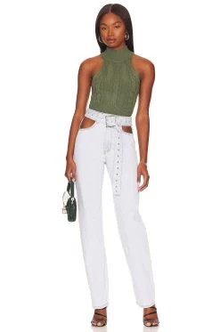 Yoli Open Back Top Olive Green 11 Yoli Open Back Top Olive Green -Fashion Women's Clothing Store MOTO WS102 V5