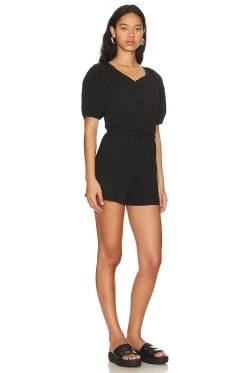 Garner Romper Jet Black -Fashion Women's Clothing Store NATI WR11 V2