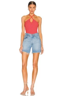 Kitty Smocked Halter Candy Apple 9 Kitty Smocked Halter Candy Apple -Fashion Women's Clothing Store NATI WS823 V4