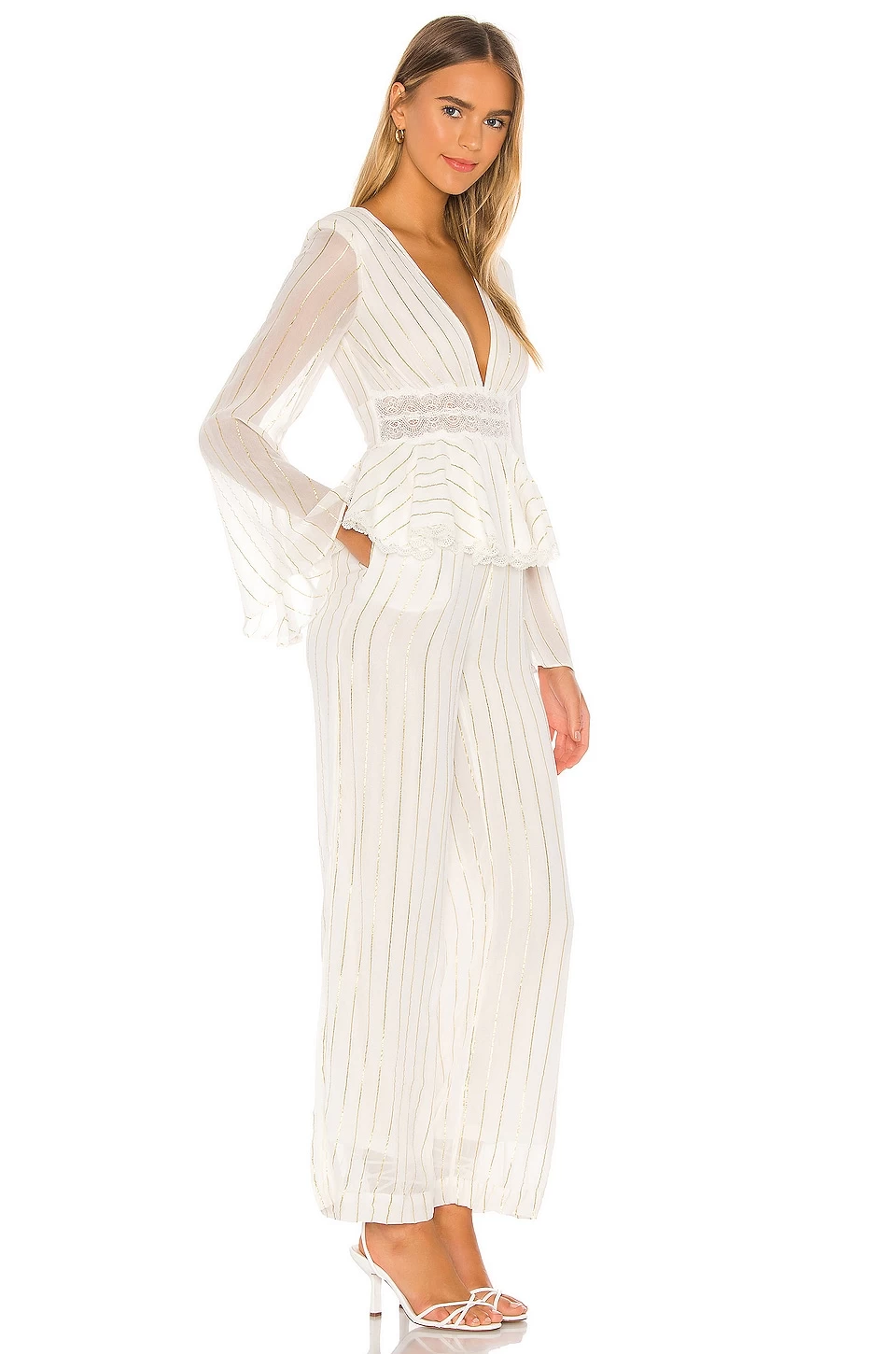Tyde Jumpsuit White Stripe 4 Tyde Jumpsuit White Stripe - Image 2