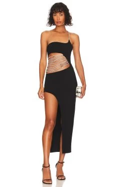 Londyn Midi Dress Black