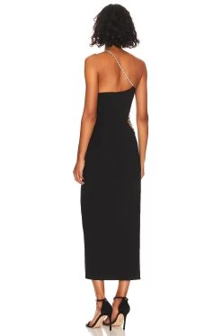 Londyn Midi Dress Black 10 Londyn Midi Dress Black -Fashion Women's Clothing Store NBDR WD2790 V4