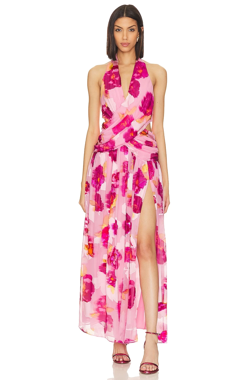 Nyomi Gown Pink Floral 3 Nyomi Gown Pink Floral