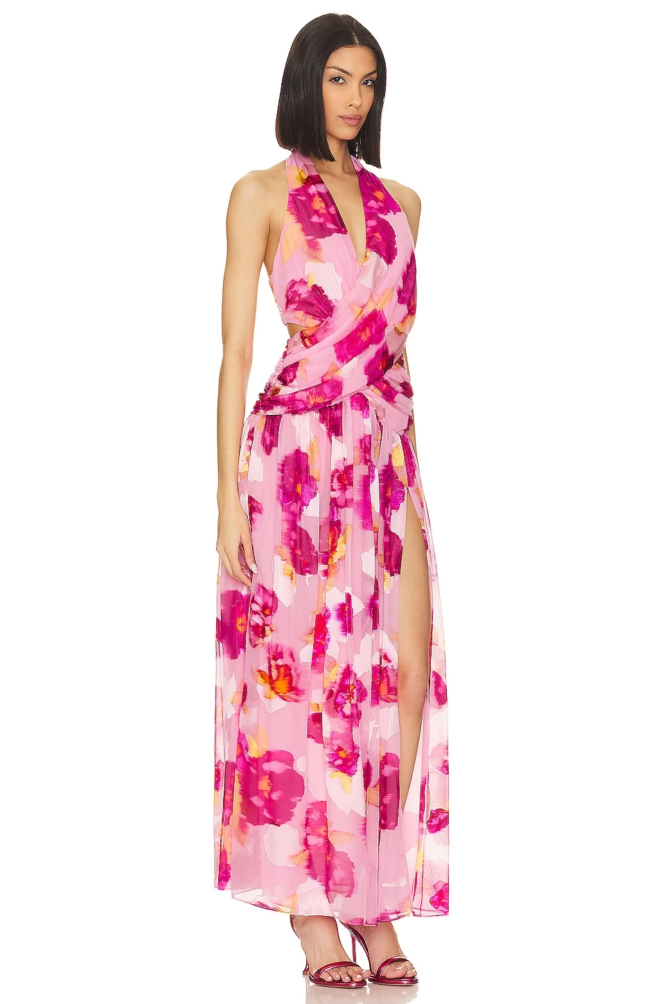 Nyomi Gown Pink Floral 4 Nyomi Gown Pink Floral - Image 2