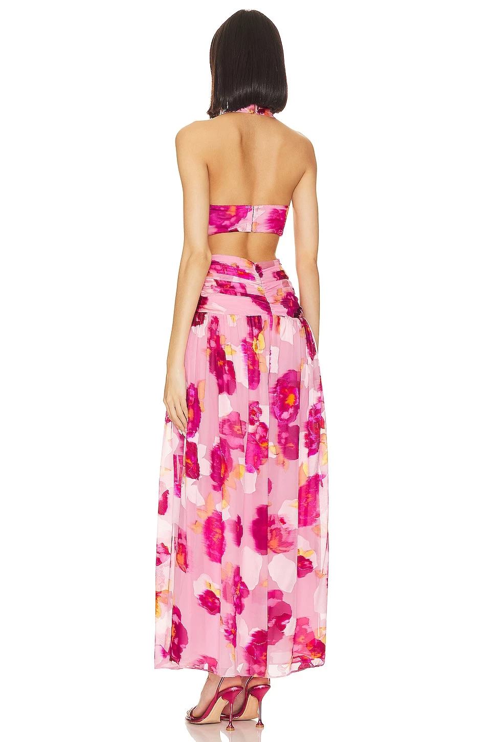 Nyomi Gown Pink Floral 5 Nyomi Gown Pink Floral - Image 3