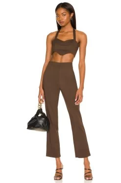 TARAJI パンツ Cocoa Brown 9 TARAJI パンツ Cocoa Brown -Fashion Women's Clothing Store NBDR WP165 V4