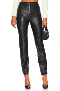 Mari Leather Pant Black