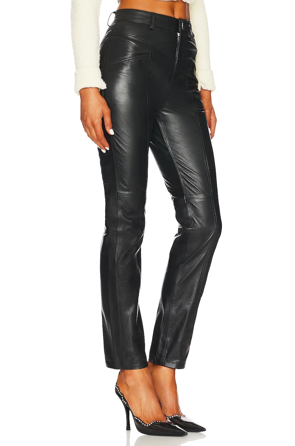 Mari Leather Pant Black 4 Mari Leather Pant Black - Image 2