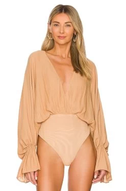 Nadiya Bodysuit Nude -Fashion Women's Clothing Store NBDR WS766 V2