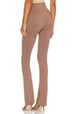 Delia Rib High Waist Legging Cigar -Fashion Women's Clothing Store NHOX WP25 V3
