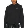 Nike NSW Club Hoodie Black & White -Fashion Women's Clothing Store NIKR MK3W V1