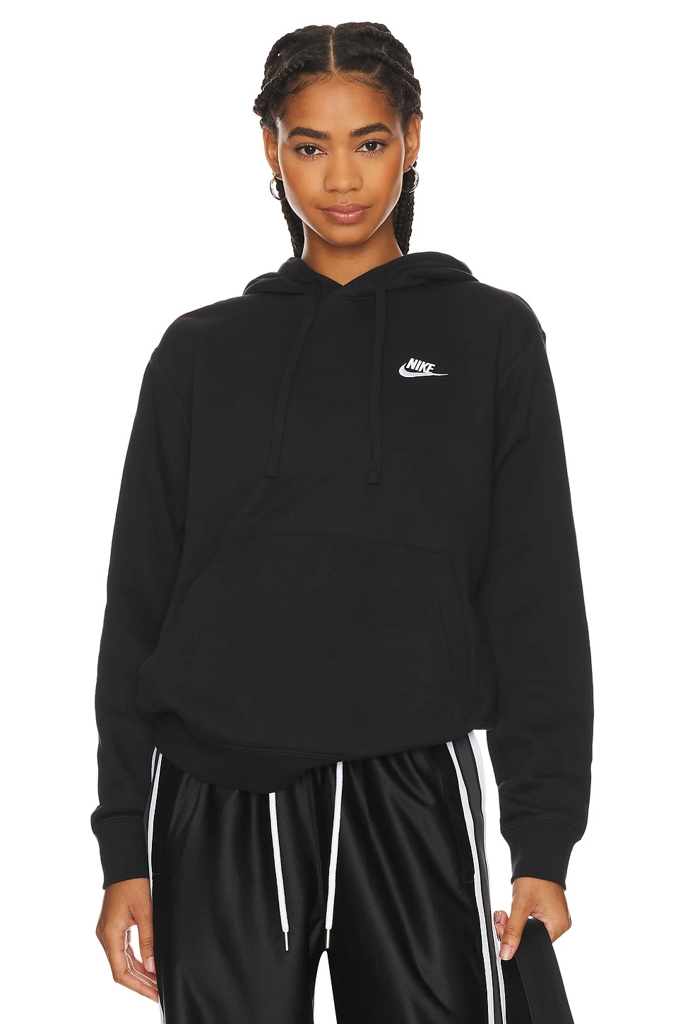 Nike NSW Club Hoodie Black & White 3 Nike NSW Club Hoodie Black & White