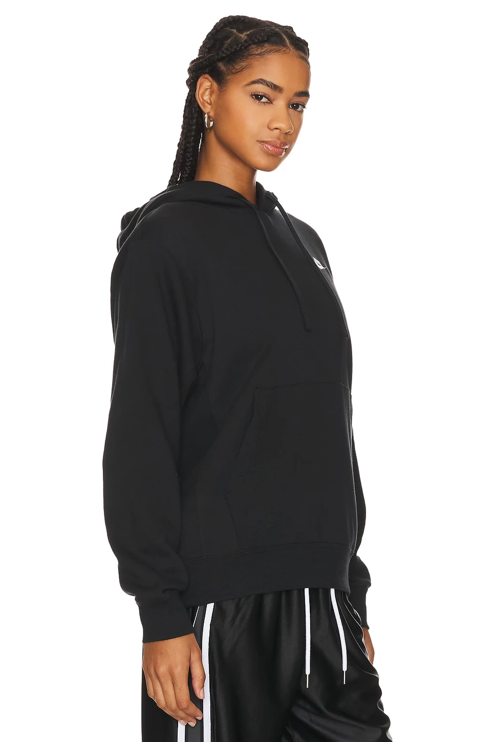 Nike NSW Club Hoodie Black & White 4 Nike NSW Club Hoodie Black & White - Image 2