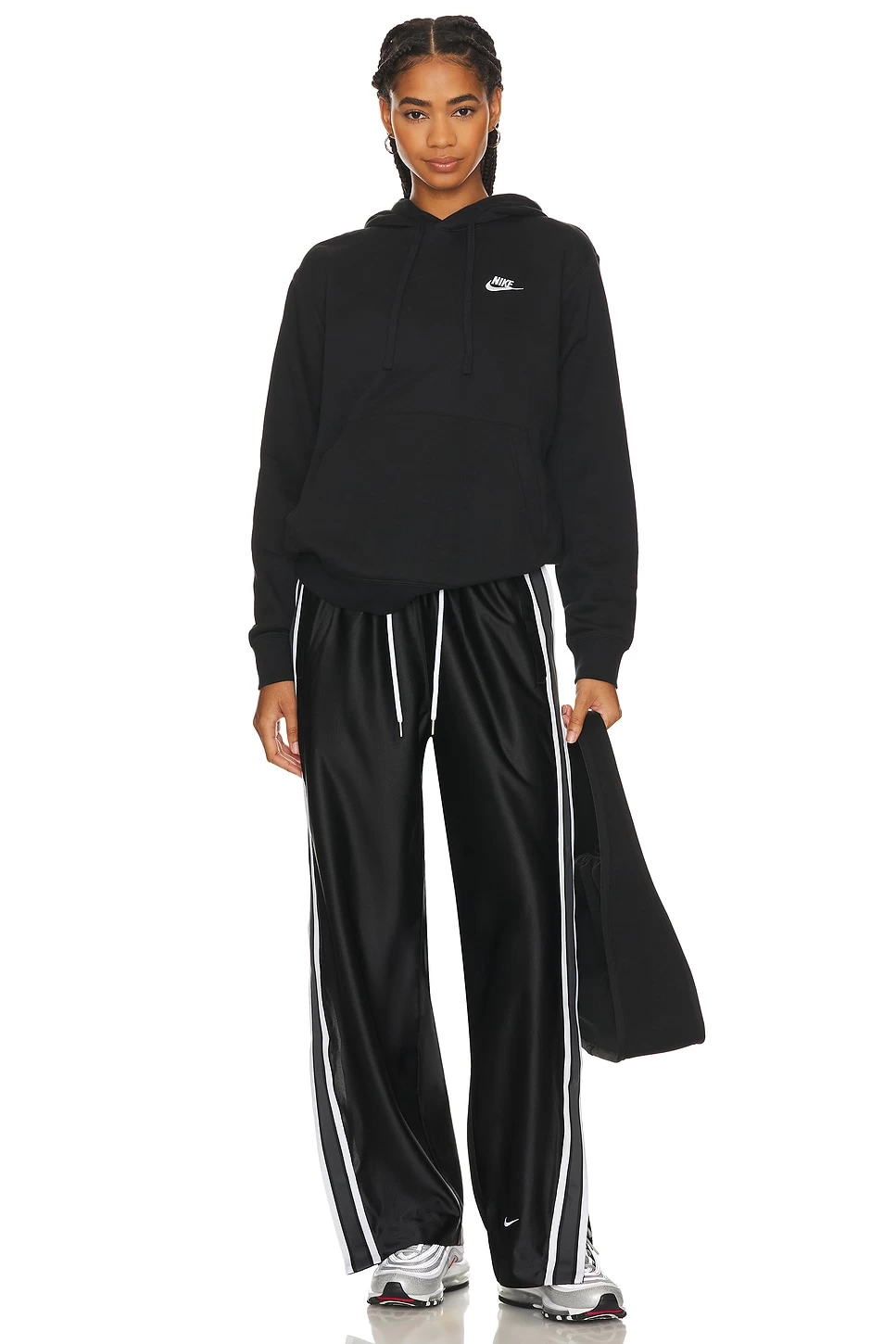 Nike NSW Club Hoodie Black & White 6 Nike NSW Club Hoodie Black & White - Image 4