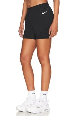 Nike Tempo Luxe 2 In 1 Running Short Black -Fashion Women's Clothing Store NIKR WF130 V3