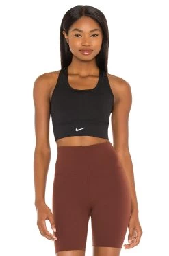 Nike Swoosh Long Line Bra Black
