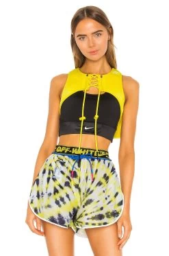 Nike X OFF-WHITE NRG As XCROSS Bib #1 Opti Yellow