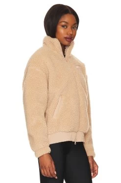 Nike NSW Swoosh Plush Jacket Hemp & White 9 Nike NSW Swoosh Plush Jacket Hemp & White -Fashion Women's Clothing Store NIKR WO85 V3